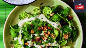 سلطة لوز اخضر
