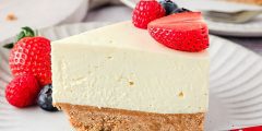 تشيز كيك سهل وسريع