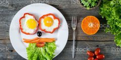 بيض بالخضروات للأطفال