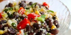 طريقة عمل سلطة الكسكسي بالفاصوليا السوداء