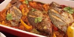 طريقة عمل سمك بلطى بصوص الطماطم