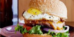طريقة عمل برجر بالبيض