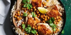 طريقة عمل أرز بالحمص والدجاج