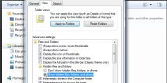 طريقة اظهار الملفات المخفية