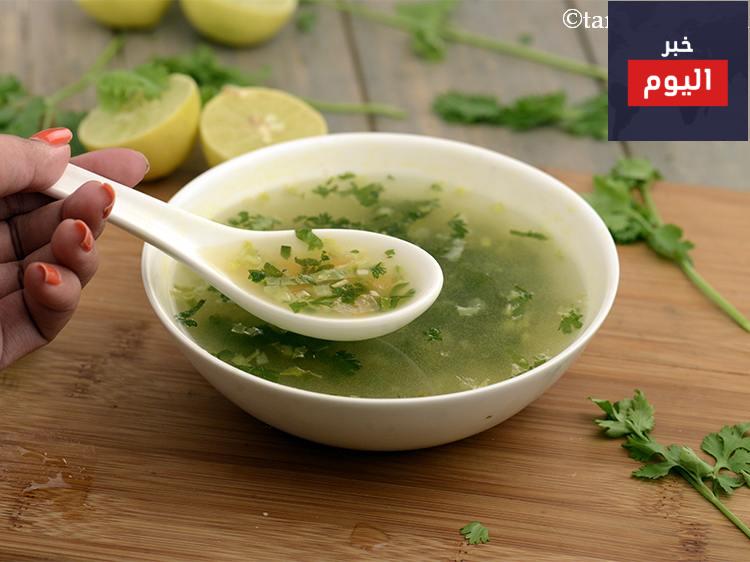 طريقة عمل شوربة الكزبرة