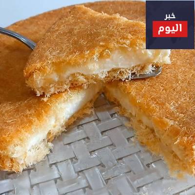 طريقة عمل الكنافة بالقرفة والقشدة