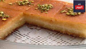عمل هريسة بالقشطة