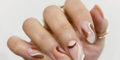 طريقة وضع طلاء الأظافر المموج