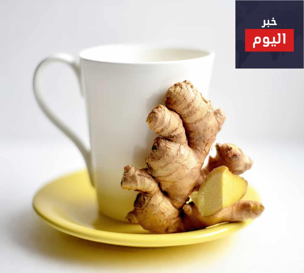 عمل شاي زنجبيل