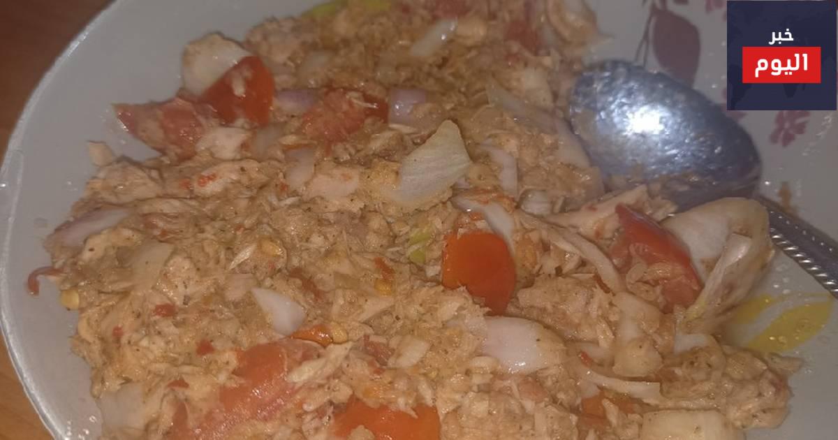 عمل صينية تونة بالخضروات