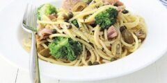 طريقة عمل مكرونة بالتونة والبروكلي