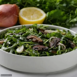 سلطة الفطر بالليمون