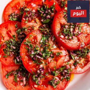 سلطة الطماطم بالثوم