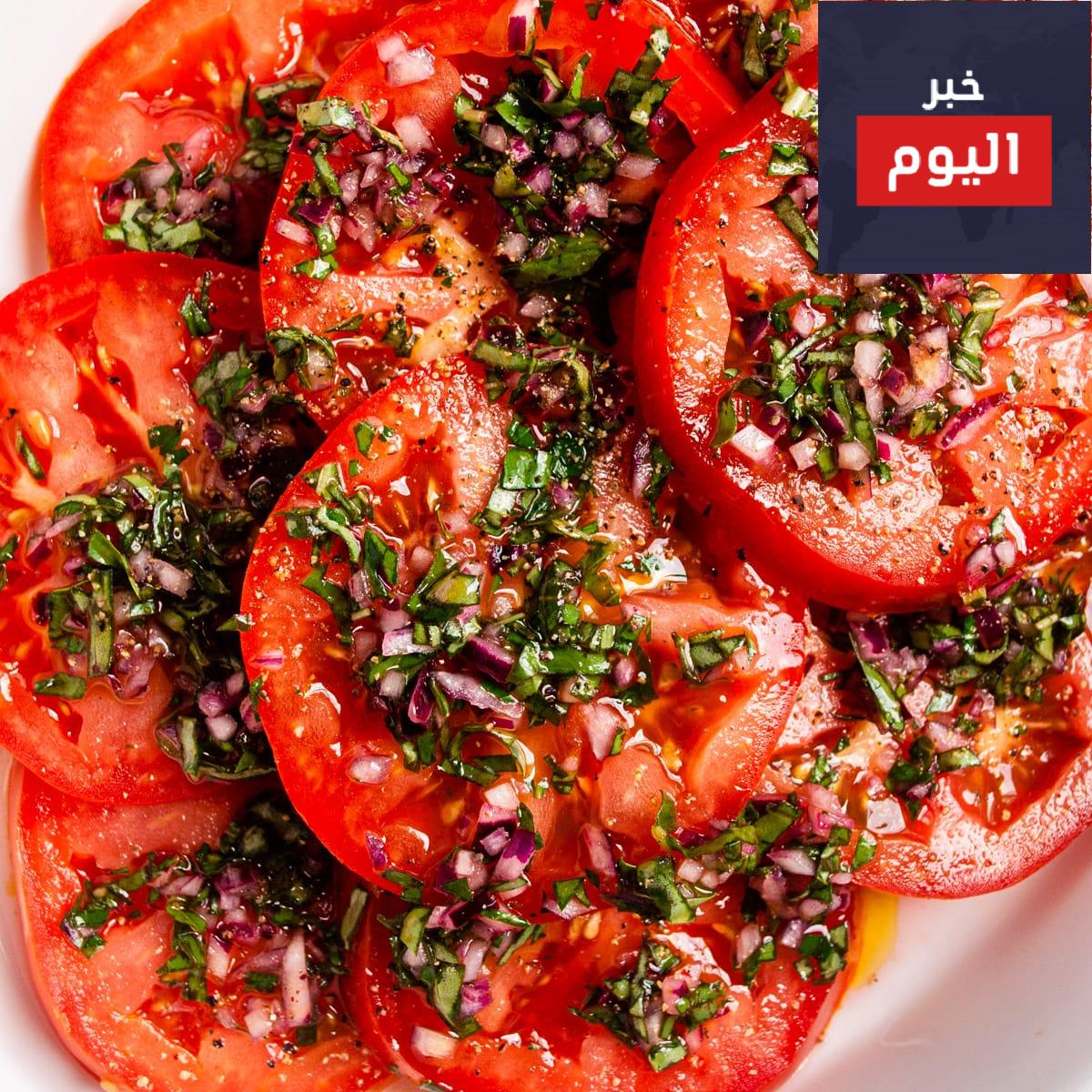 سلطة الطماطم بالثوم
