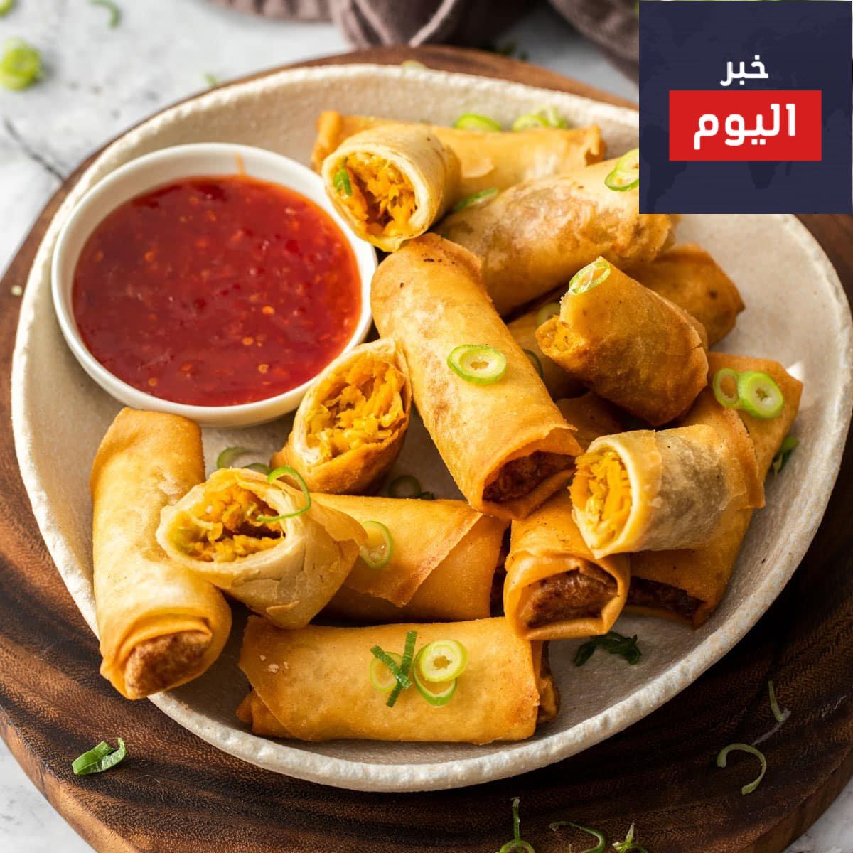 طريقة عمل سبرينغ رول بالخضر