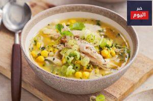 طريقة عمل شوربة الذرة