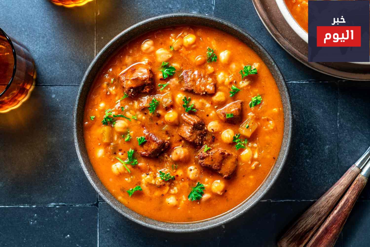 عمل شوربة الحريرة المغربية