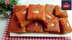 طريقة عمل نمورة لبنانيه