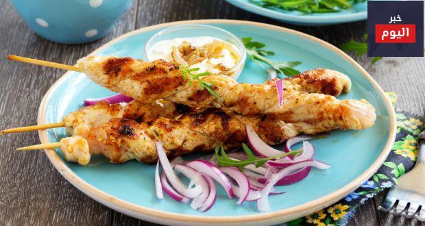 طريقة كباب الدجاج