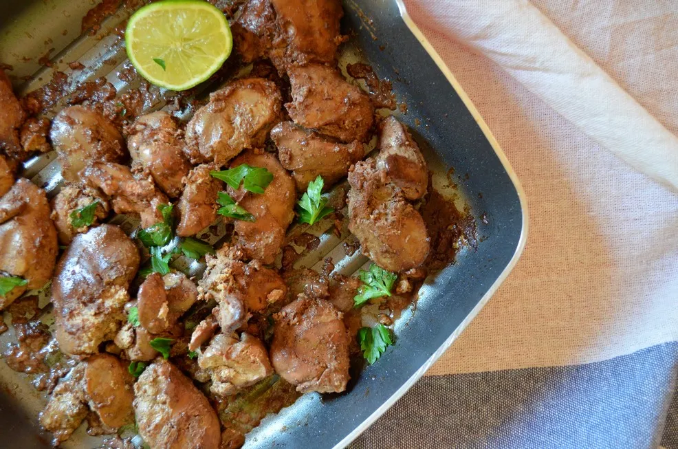 طريقة عمل كبدة الدجاج