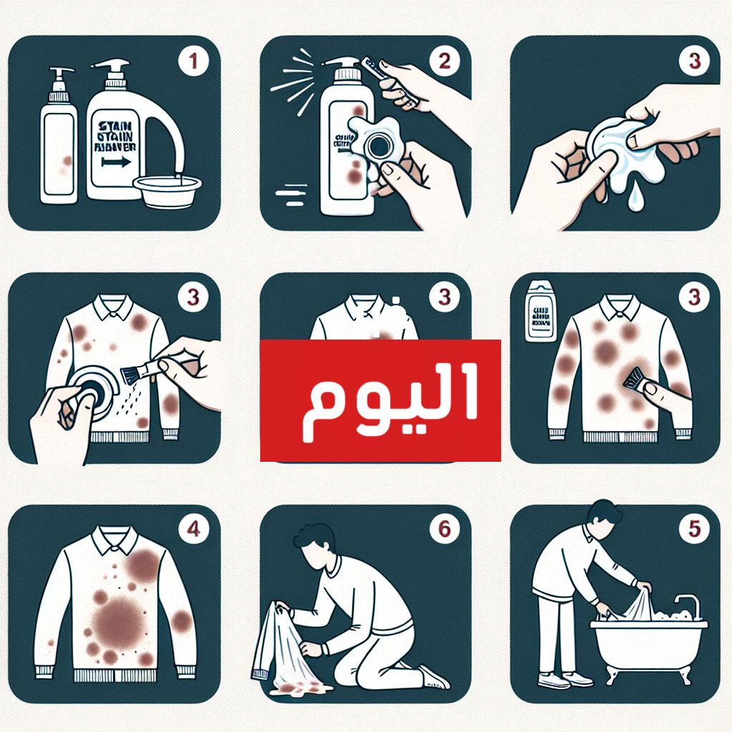طريقة إزالة البقع من الملابس البيضاء