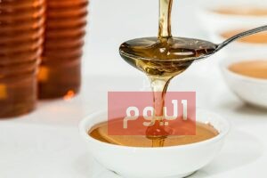 Honey on White Bowl