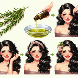 طريقة زيت إكليل الجبل للشعر