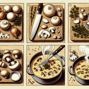 طريقة عمل شوربة الفطر