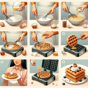 طريقة صنع الوافل