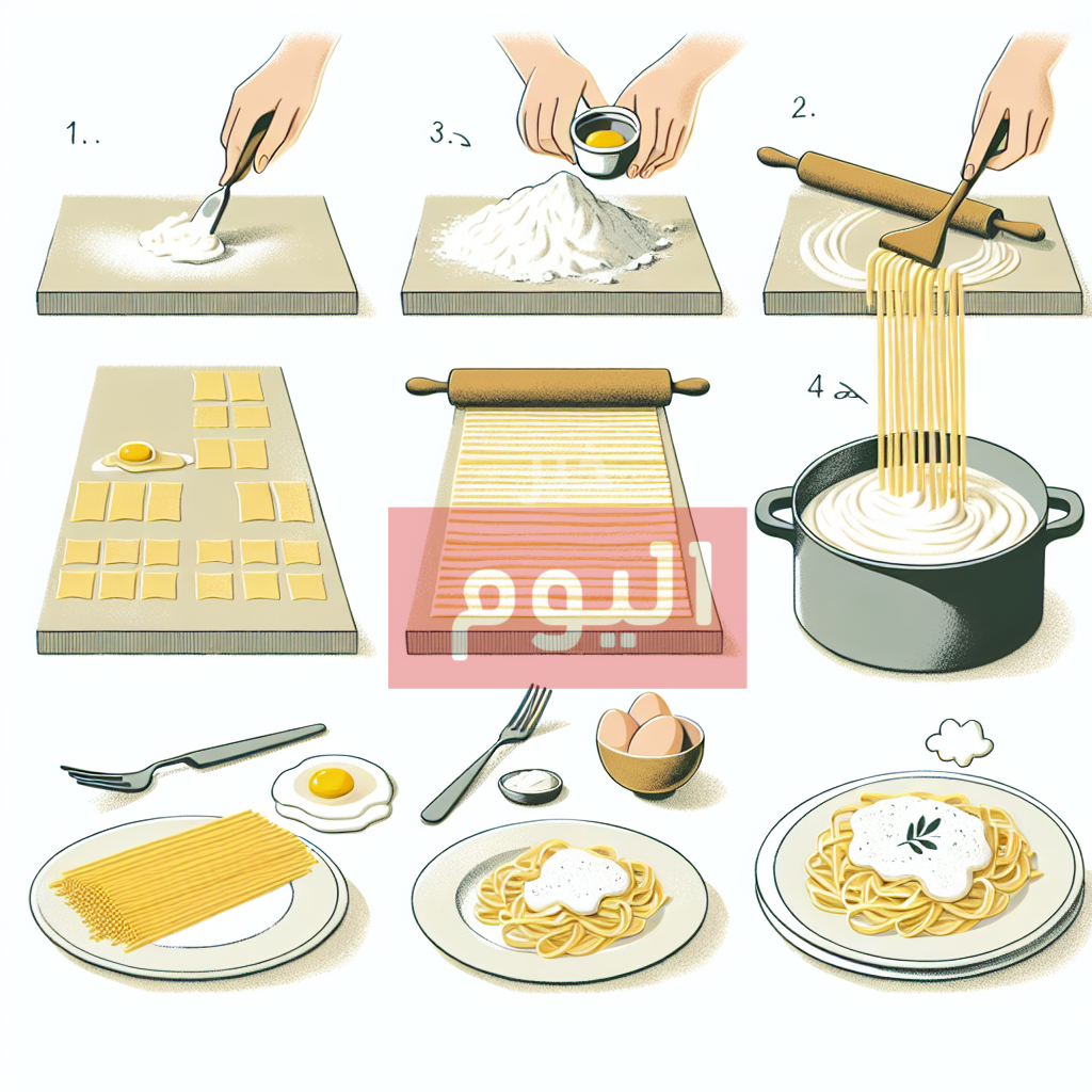 طريقة المكرونة البيضاء