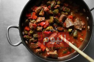 طريقة عمل البامية بدون لحمة
