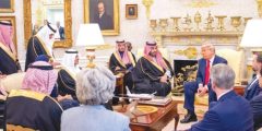 ولي العهد وترامب يوقعان على اتفاقية الدفاع الإستراتيجي