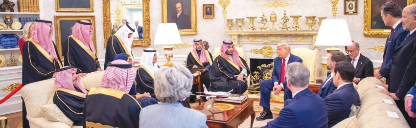 ولي العهد وترامب يوقعان على اتفاقية الدفاع الإستراتيجي